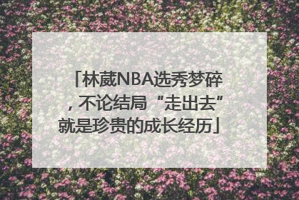 林葳NBA选秀梦碎，不论结局“走出去”就是珍贵的成长经历
