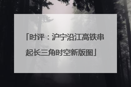 时评：沪宁沿江高铁串起长三角时空新版图