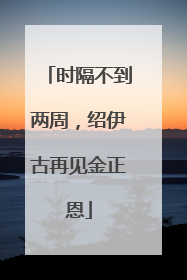 时隔不到两周，绍伊古再见金正恩