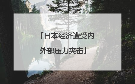日本经济遭受内外部压力夹击