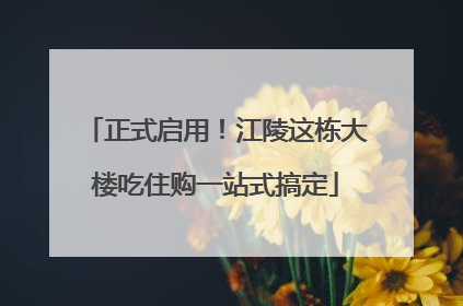 正式启用！江陵这栋大楼吃住购一站式搞定