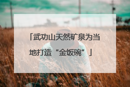 武功山天然矿泉为当地打造“金饭碗”