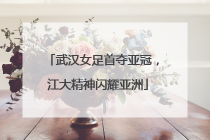 武汉女足首夺亚冠，江大精神闪耀亚洲