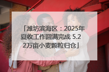 潍坊滨海区：2025年夏收工作圆满完成 5.22万亩小麦颗粒归仓