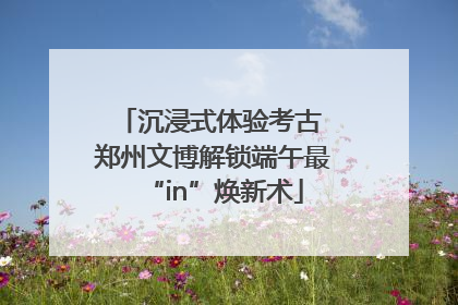 沉浸式体验考古 郑州文博解锁端午最“in”焕新术