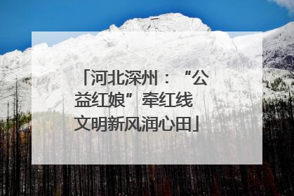 河北深州：“公益红娘”牵红线 文明新风润心田