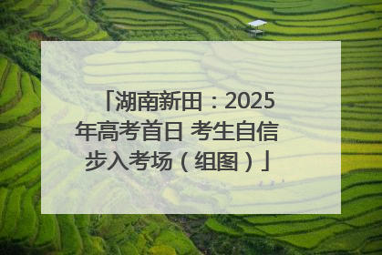 湖南新田：2025年高考首日 考生自信步入考场（组图）