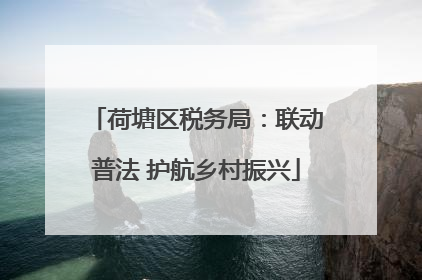 荷塘区税务局：联动普法 护航乡村振兴