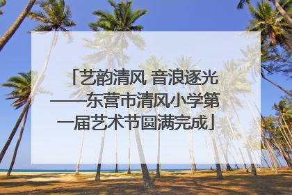 艺韵清风 音浪逐光——东营市清风小学第一届艺术节圆满完成