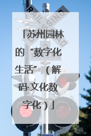 苏州园林的“数字化生活”（解码·文化数字化）
