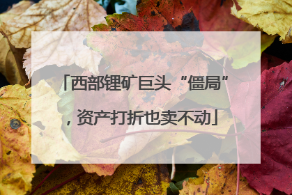 西部锂矿巨头“僵局”，资产打折也卖不动