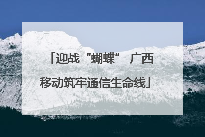 迎战“蝴蝶” 广西移动筑牢通信生命线