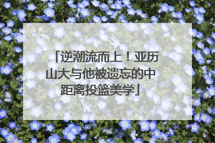 逆潮流而上！亚历山大与他被遗忘的中距离投篮美学