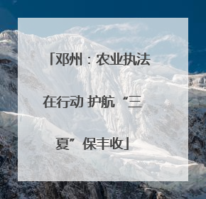 邓州：农业执法在行动 护航“三夏”保丰收