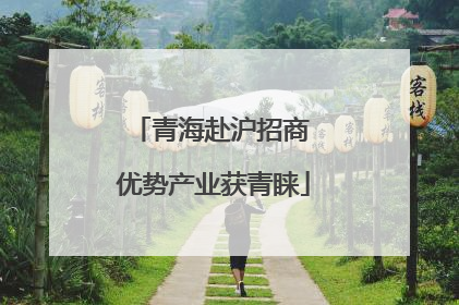 青海赴沪招商 优势产业获青睐