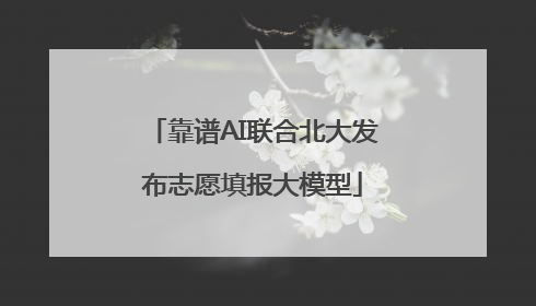 靠谱AI联合北大发布志愿填报大模型