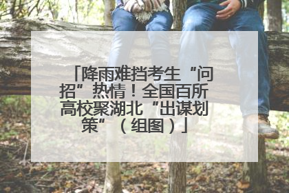 降雨难挡考生“问招”热情！全国百所高校聚湖北“出谋划策”（组图）