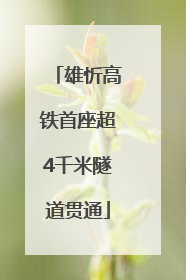 雄忻高铁首座超4千米隧道贯通