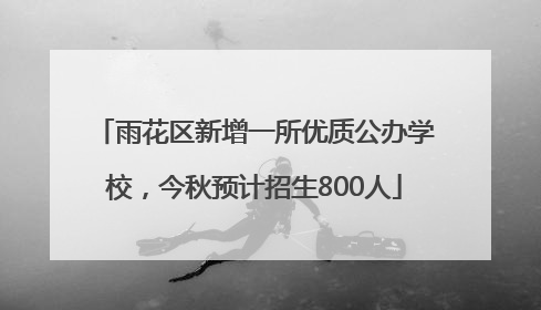 雨花区新增一所优质公办学校，今秋预计招生800人