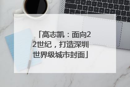 高志凯：面向22世纪，打造深圳世界级城市封面