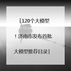 120个大模型！济南市发布首批大模型推荐目录
