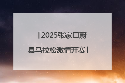 2025张家口蔚县马拉松激情开赛