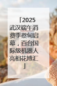 2025武汉端午消费季蔡甸启幕，百台国际级机器人亮相花博汇